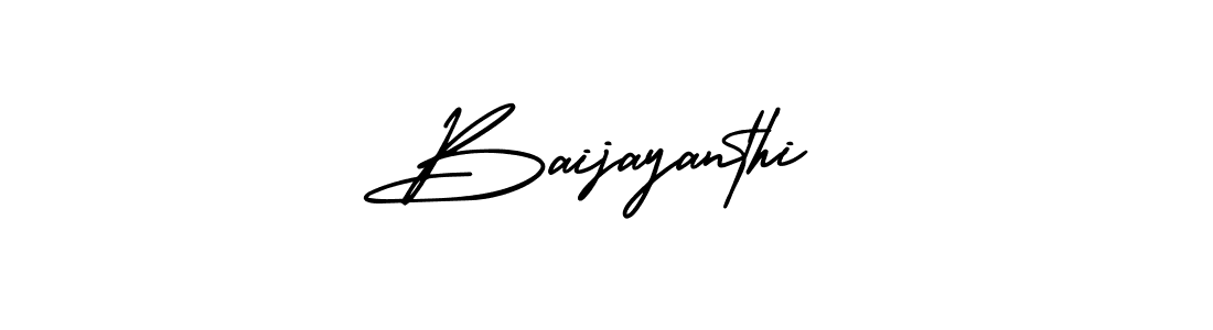 How to make Baijayanthi signature? AmerikaSignatureDemo-Regular is a professional autograph style. Create handwritten signature for Baijayanthi name. Baijayanthi signature style 3 images and pictures png