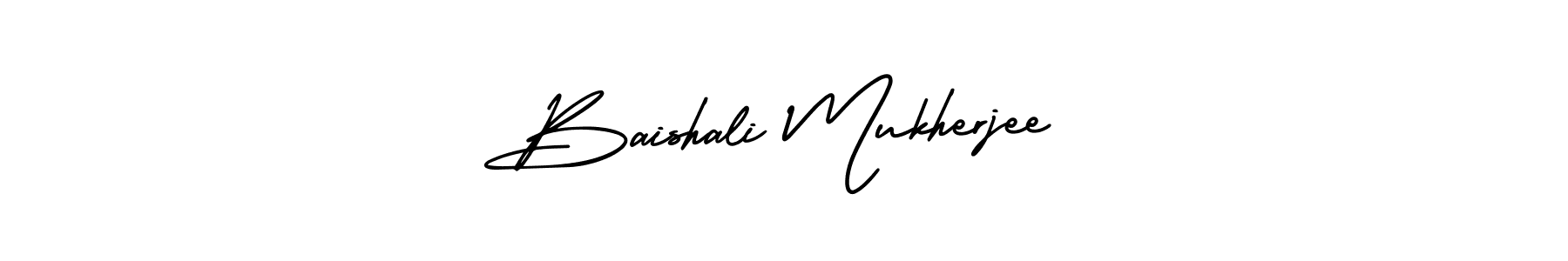 Make a beautiful signature design for name Baishali Mukherjee. With this signature (AmerikaSignatureDemo-Regular) style, you can create a handwritten signature for free. Baishali Mukherjee signature style 3 images and pictures png