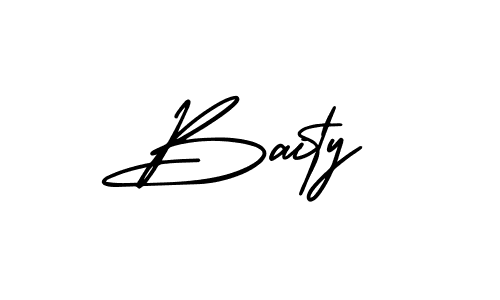 Similarly AmerikaSignatureDemo-Regular is the best handwritten signature design. Signature creator online .You can use it as an online autograph creator for name Baity. Baity signature style 3 images and pictures png