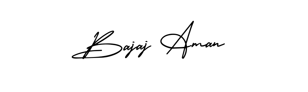 Create a beautiful signature design for name Bajaj Aman. With this signature (AmerikaSignatureDemo-Regular) fonts, you can make a handwritten signature for free. Bajaj Aman signature style 3 images and pictures png