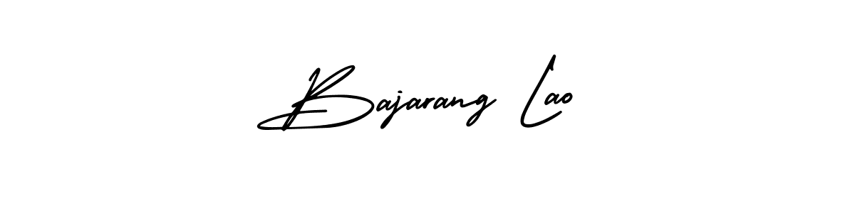 Make a beautiful signature design for name Bajarang Lao. With this signature (AmerikaSignatureDemo-Regular) style, you can create a handwritten signature for free. Bajarang Lao signature style 3 images and pictures png