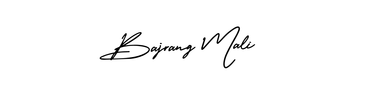 Bajrang Mali stylish signature style. Best Handwritten Sign (AmerikaSignatureDemo-Regular) for my name. Handwritten Signature Collection Ideas for my name Bajrang Mali. Bajrang Mali signature style 3 images and pictures png