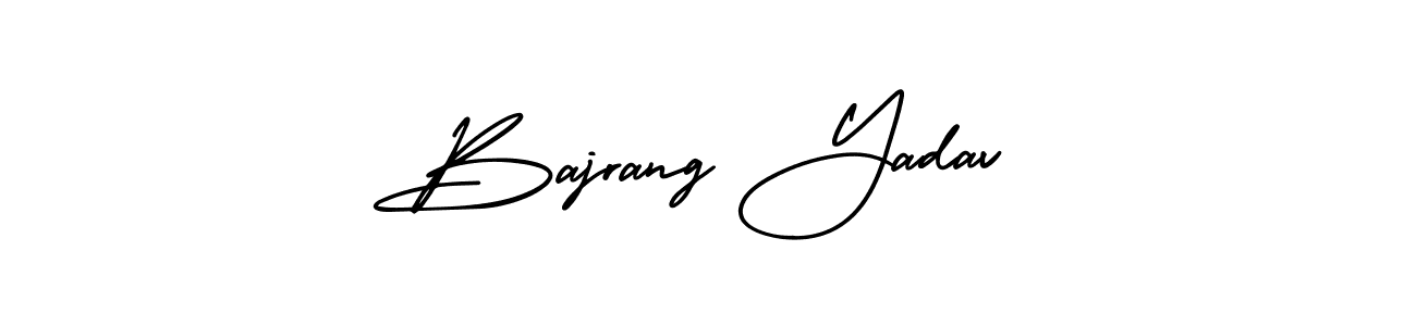 It looks lik you need a new signature style for name Bajrang Yadav. Design unique handwritten (AmerikaSignatureDemo-Regular) signature with our free signature maker in just a few clicks. Bajrang Yadav signature style 3 images and pictures png