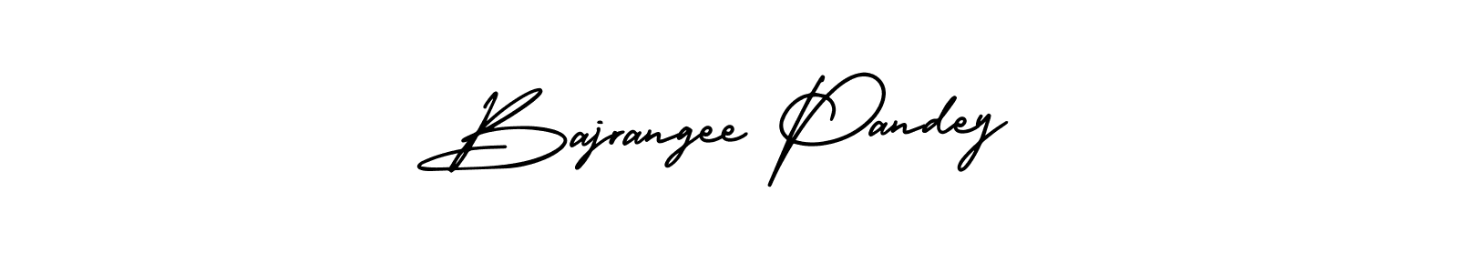 How to make Bajrangee Pandey name signature. Use AmerikaSignatureDemo-Regular style for creating short signs online. This is the latest handwritten sign. Bajrangee Pandey signature style 3 images and pictures png