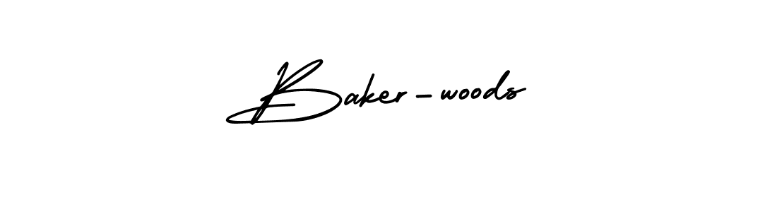 It looks lik you need a new signature style for name Baker-woods. Design unique handwritten (AmerikaSignatureDemo-Regular) signature with our free signature maker in just a few clicks. Baker-woods signature style 3 images and pictures png