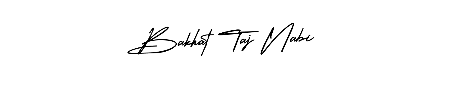 Bakhat Taj Nabi stylish signature style. Best Handwritten Sign (AmerikaSignatureDemo-Regular) for my name. Handwritten Signature Collection Ideas for my name Bakhat Taj Nabi. Bakhat Taj Nabi signature style 3 images and pictures png