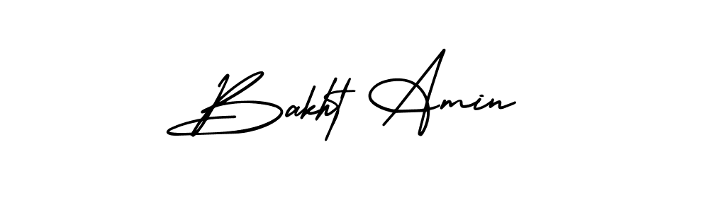 Make a beautiful signature design for name Bakht Amin. With this signature (AmerikaSignatureDemo-Regular) style, you can create a handwritten signature for free. Bakht Amin signature style 3 images and pictures png