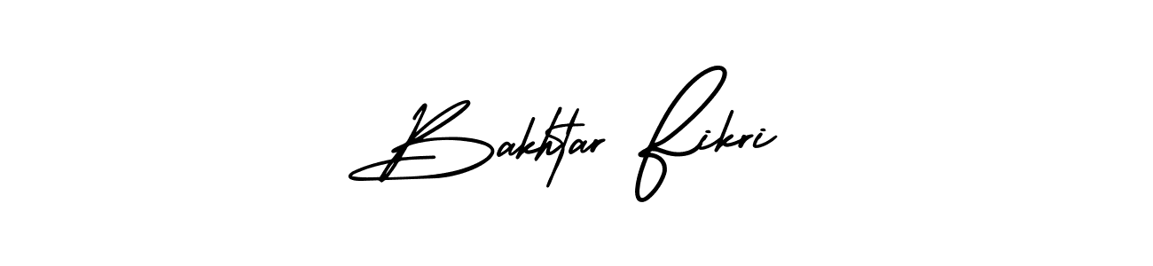 Bakhtar Fikri stylish signature style. Best Handwritten Sign (AmerikaSignatureDemo-Regular) for my name. Handwritten Signature Collection Ideas for my name Bakhtar Fikri. Bakhtar Fikri signature style 3 images and pictures png