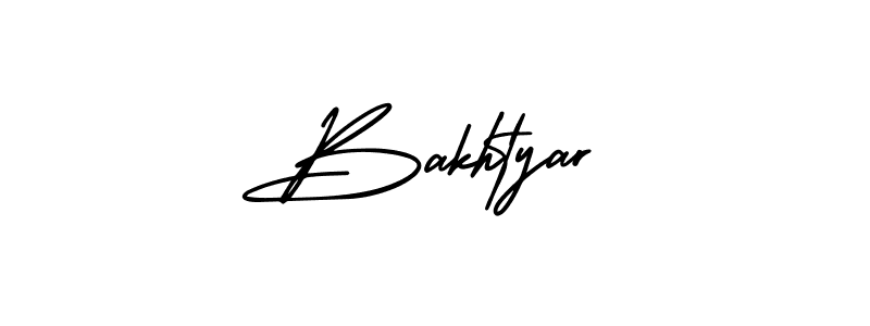 Bakhtyar stylish signature style. Best Handwritten Sign (AmerikaSignatureDemo-Regular) for my name. Handwritten Signature Collection Ideas for my name Bakhtyar. Bakhtyar signature style 3 images and pictures png