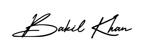 Personalize your online presence with Bakil Khan signature rendered in elegant AmerikaSignatureDemo-Regular font. Great for website footers and blogs. Bakil Khan signature style 3 images and pictures png