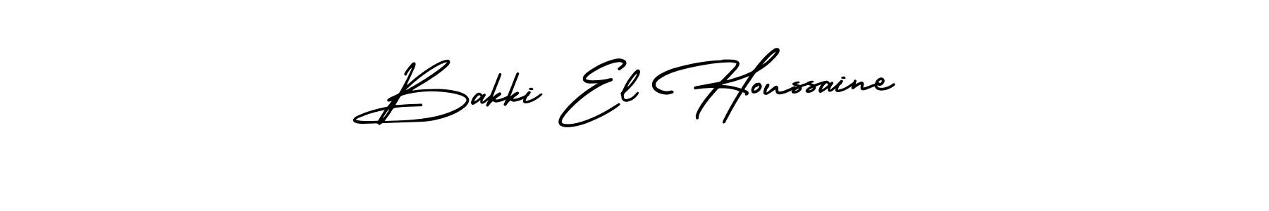 Similarly AmerikaSignatureDemo-Regular is the best handwritten signature design. Signature creator online .You can use it as an online autograph creator for name Bakki El Houssaine. Bakki El Houssaine signature style 3 images and pictures png