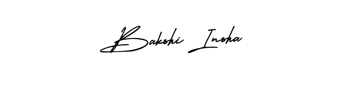 Also You can easily find your signature by using the search form. We will create Bakshi Insha name handwritten signature images for you free of cost using AmerikaSignatureDemo-Regular sign style. Bakshi Insha signature style 3 images and pictures png