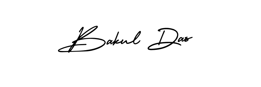 Use a signature maker to create a handwritten signature online. With this signature software, you can design (AmerikaSignatureDemo-Regular) your own signature for name Bakul Das. Bakul Das signature style 3 images and pictures png