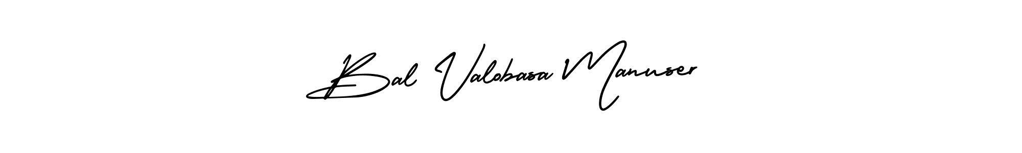 It looks lik you need a new signature style for name Bal Valobasa Manuser. Design unique handwritten (AmerikaSignatureDemo-Regular) signature with our free signature maker in just a few clicks. Bal Valobasa Manuser signature style 3 images and pictures png