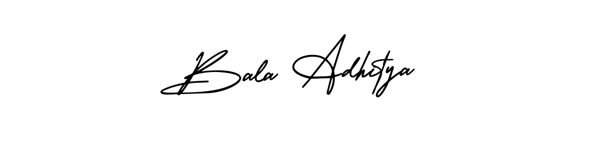 Bala Adhitya stylish signature style. Best Handwritten Sign (AmerikaSignatureDemo-Regular) for my name. Handwritten Signature Collection Ideas for my name Bala Adhitya. Bala Adhitya signature style 3 images and pictures png