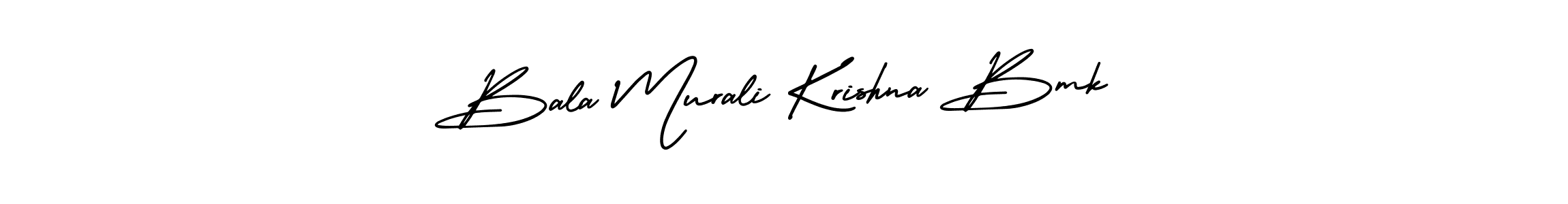 Create a beautiful signature design for name Bala Murali Krishna Bmk. With this signature (AmerikaSignatureDemo-Regular) fonts, you can make a handwritten signature for free. Bala Murali Krishna Bmk signature style 3 images and pictures png