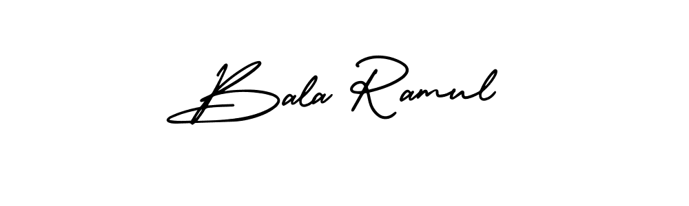 It looks lik you need a new signature style for name Bala Ramul. Design unique handwritten (AmerikaSignatureDemo-Regular) signature with our free signature maker in just a few clicks. Bala Ramul signature style 3 images and pictures png