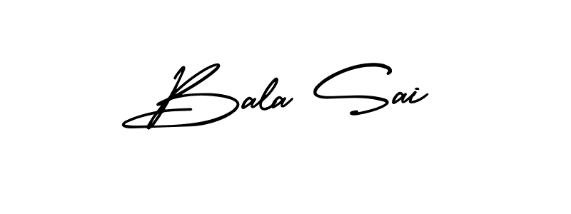 Bala Sai stylish signature style. Best Handwritten Sign (AmerikaSignatureDemo-Regular) for my name. Handwritten Signature Collection Ideas for my name Bala Sai. Bala Sai signature style 3 images and pictures png