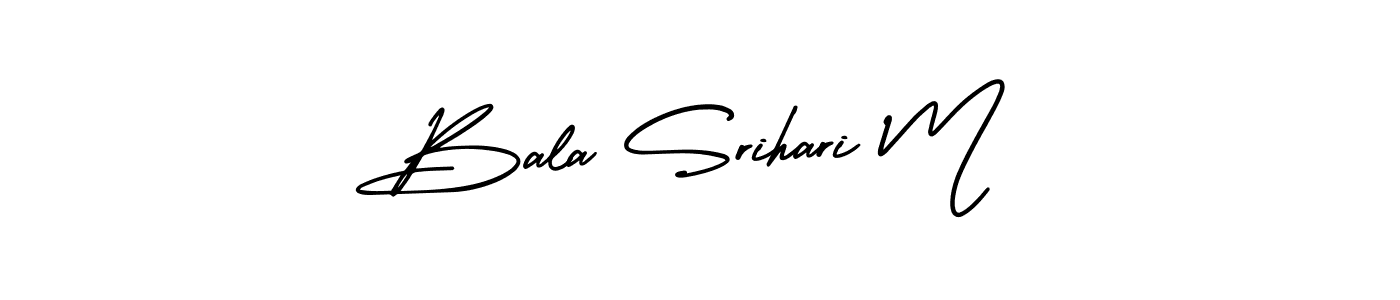 Bala Srihari M stylish signature style. Best Handwritten Sign (AmerikaSignatureDemo-Regular) for my name. Handwritten Signature Collection Ideas for my name Bala Srihari M. Bala Srihari M signature style 3 images and pictures png