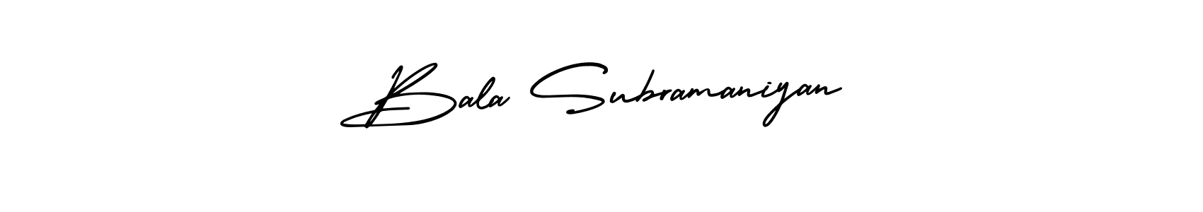 Bala Subramaniyan stylish signature style. Best Handwritten Sign (AmerikaSignatureDemo-Regular) for my name. Handwritten Signature Collection Ideas for my name Bala Subramaniyan. Bala Subramaniyan signature style 3 images and pictures png
