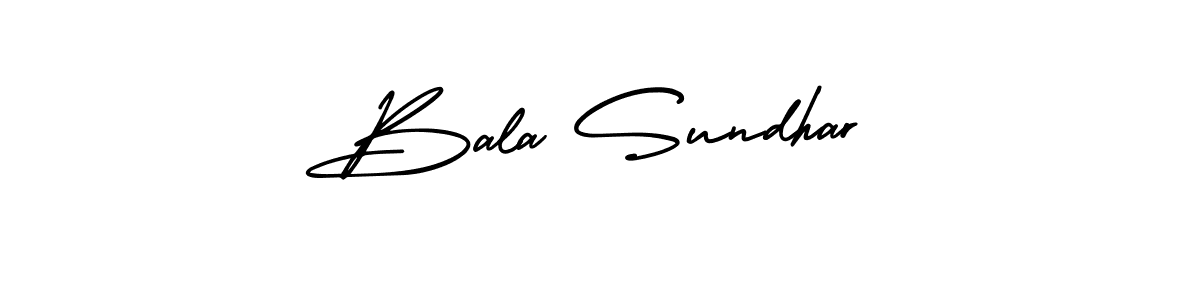 Bala Sundhar stylish signature style. Best Handwritten Sign (AmerikaSignatureDemo-Regular) for my name. Handwritten Signature Collection Ideas for my name Bala Sundhar. Bala Sundhar signature style 3 images and pictures png