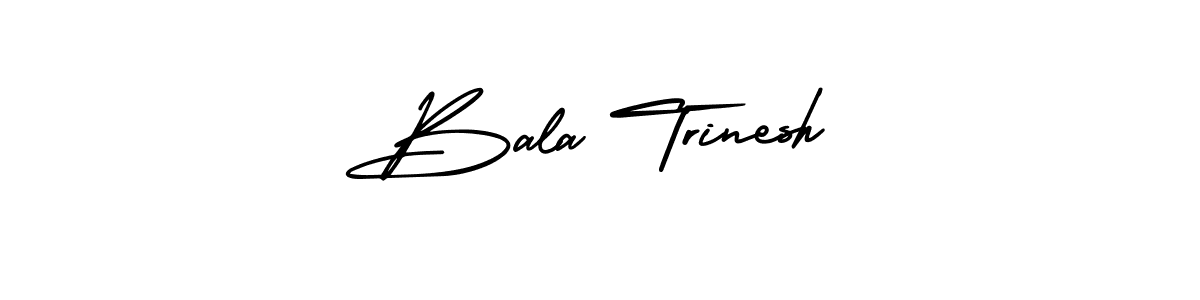 Make a beautiful signature design for name Bala Trinesh. With this signature (AmerikaSignatureDemo-Regular) style, you can create a handwritten signature for free. Bala Trinesh signature style 3 images and pictures png