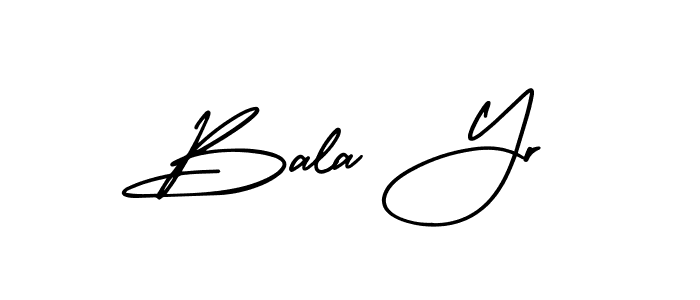 Bala Yr stylish signature style. Best Handwritten Sign (AmerikaSignatureDemo-Regular) for my name. Handwritten Signature Collection Ideas for my name Bala Yr. Bala Yr signature style 3 images and pictures png