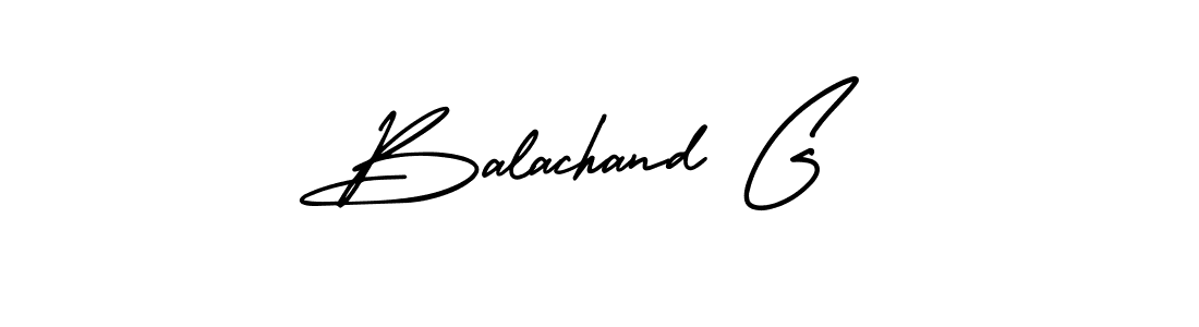 Use a signature maker to create a handwritten signature online. With this signature software, you can design (AmerikaSignatureDemo-Regular) your own signature for name Balachand G. Balachand G signature style 3 images and pictures png