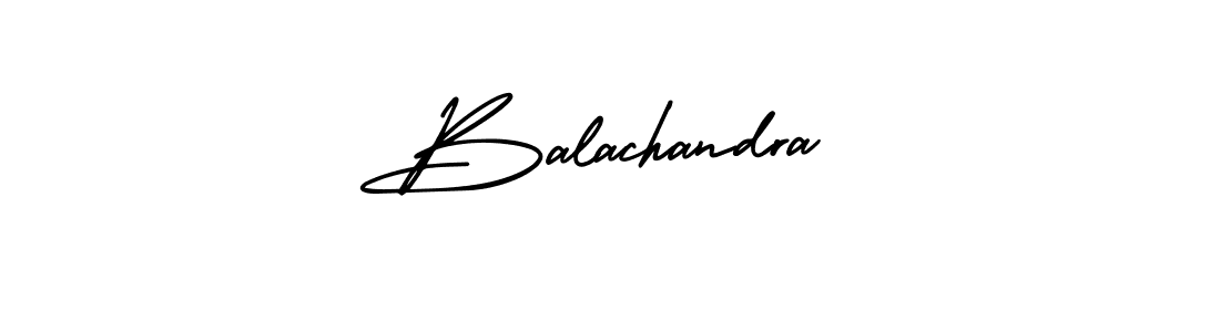 Use a signature maker to create a handwritten signature online. With this signature software, you can design (AmerikaSignatureDemo-Regular) your own signature for name Balachandra. Balachandra signature style 3 images and pictures png