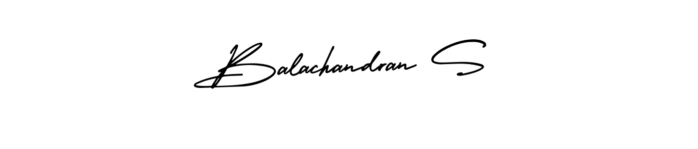 Make a beautiful signature design for name Balachandran S. With this signature (AmerikaSignatureDemo-Regular) style, you can create a handwritten signature for free. Balachandran S signature style 3 images and pictures png