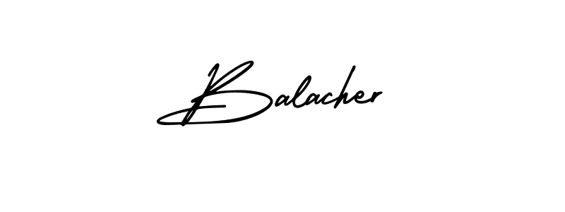 Make a beautiful signature design for name Balacher. With this signature (AmerikaSignatureDemo-Regular) style, you can create a handwritten signature for free. Balacher signature style 3 images and pictures png