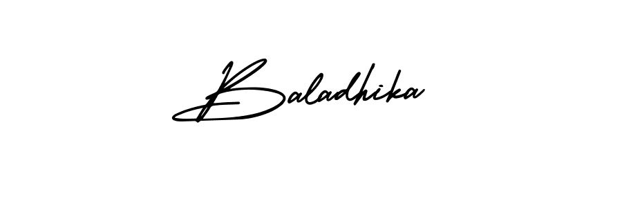 Also we have Baladhika name is the best signature style. Create professional handwritten signature collection using AmerikaSignatureDemo-Regular autograph style. Baladhika signature style 3 images and pictures png