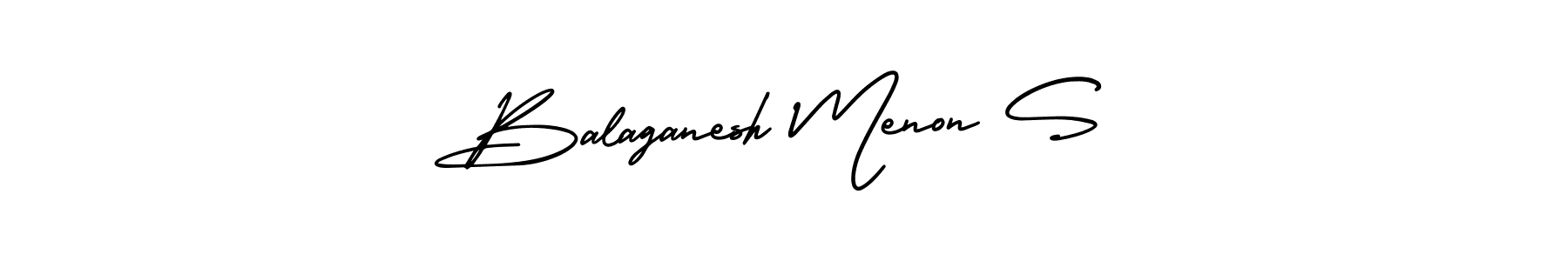 Similarly AmerikaSignatureDemo-Regular is the best handwritten signature design. Signature creator online .You can use it as an online autograph creator for name Balaganesh Menon S. Balaganesh Menon S signature style 3 images and pictures png