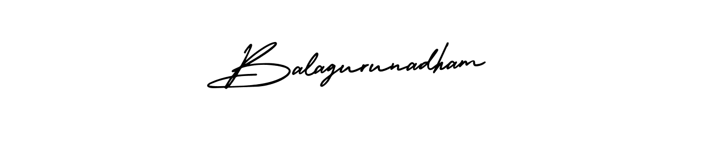 Balagurunadham stylish signature style. Best Handwritten Sign (AmerikaSignatureDemo-Regular) for my name. Handwritten Signature Collection Ideas for my name Balagurunadham. Balagurunadham signature style 3 images and pictures png