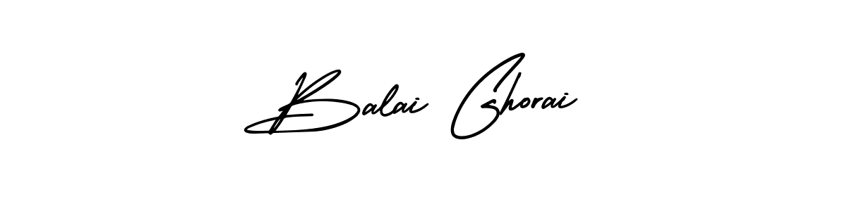 How to make Balai Ghorai name signature. Use AmerikaSignatureDemo-Regular style for creating short signs online. This is the latest handwritten sign. Balai Ghorai signature style 3 images and pictures png