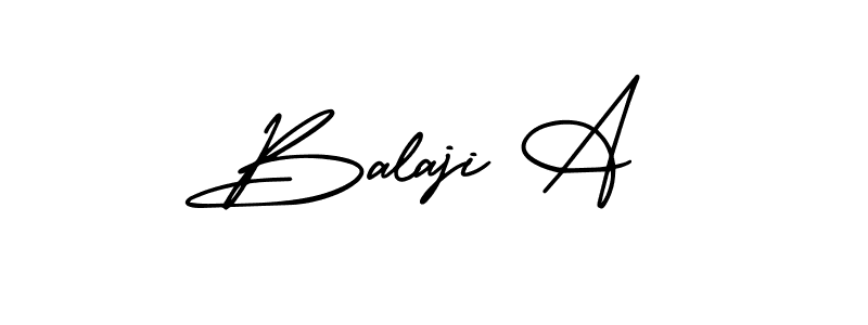 Also we have Balaji A name is the best signature style. Create professional handwritten signature collection using AmerikaSignatureDemo-Regular autograph style. Balaji A signature style 3 images and pictures png