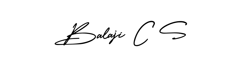 Balaji C S stylish signature style. Best Handwritten Sign (AmerikaSignatureDemo-Regular) for my name. Handwritten Signature Collection Ideas for my name Balaji C S. Balaji C S signature style 3 images and pictures png