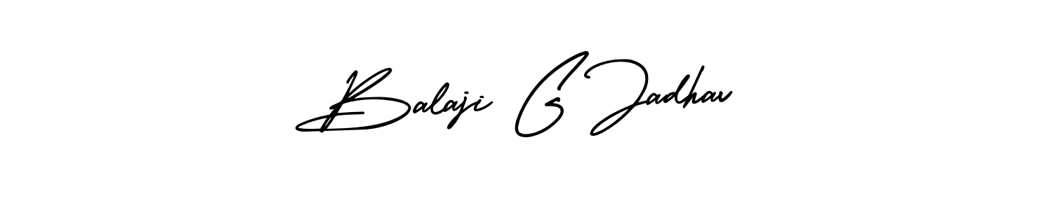 Make a beautiful signature design for name Balaji G Jadhav. With this signature (AmerikaSignatureDemo-Regular) style, you can create a handwritten signature for free. Balaji G Jadhav signature style 3 images and pictures png