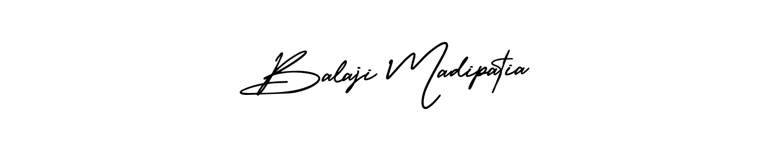 if you are searching for the best signature style for your name Balaji Madipatia. so please give up your signature search. here we have designed multiple signature styles  using AmerikaSignatureDemo-Regular. Balaji Madipatia signature style 3 images and pictures png