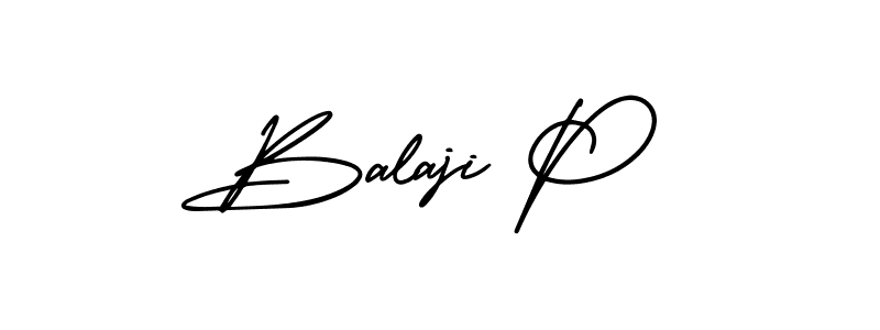 How to Draw Balaji P signature style? AmerikaSignatureDemo-Regular is a latest design signature styles for name Balaji P. Balaji P signature style 3 images and pictures png