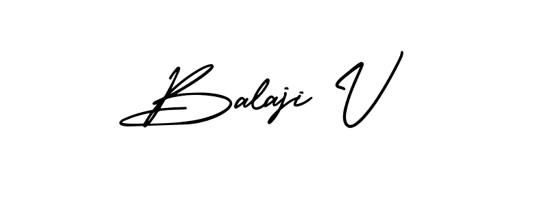 Also we have Balaji V name is the best signature style. Create professional handwritten signature collection using AmerikaSignatureDemo-Regular autograph style. Balaji V signature style 3 images and pictures png