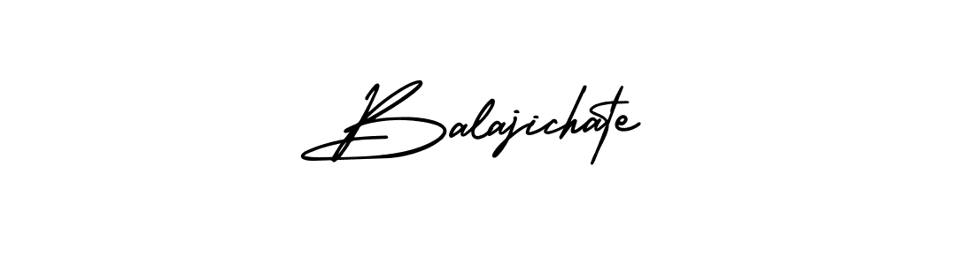 You should practise on your own different ways (AmerikaSignatureDemo-Regular) to write your name (Balajichate) in signature. don't let someone else do it for you. Balajichate signature style 3 images and pictures png