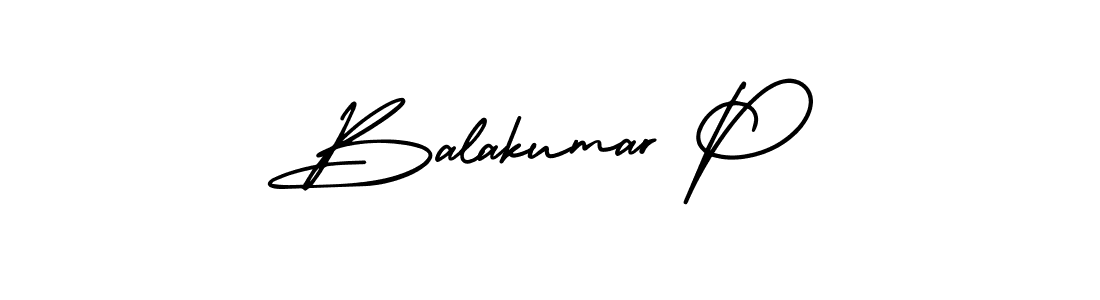 if you are searching for the best signature style for your name Balakumar P. so please give up your signature search. here we have designed multiple signature styles  using AmerikaSignatureDemo-Regular. Balakumar P signature style 3 images and pictures png
