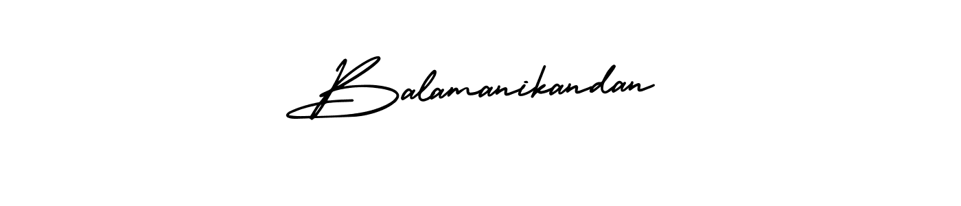 AmerikaSignatureDemo-Regular is a professional signature style that is perfect for those who want to add a touch of class to their signature. It is also a great choice for those who want to make their signature more unique. Get Balamanikandan name to fancy signature for free. Balamanikandan signature style 3 images and pictures png