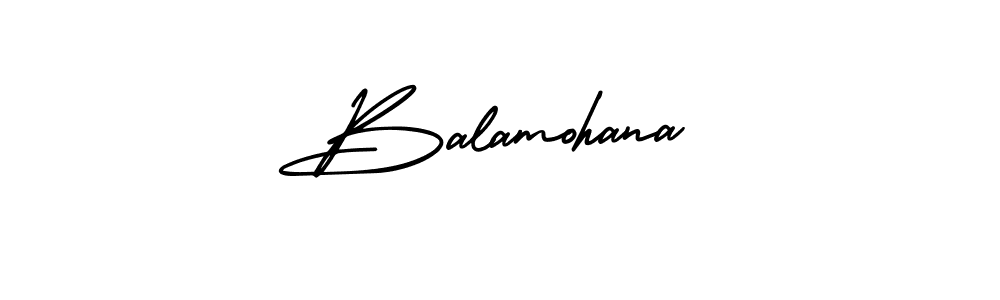 Design your own signature with our free online signature maker. With this signature software, you can create a handwritten (AmerikaSignatureDemo-Regular) signature for name Balamohana. Balamohana signature style 3 images and pictures png