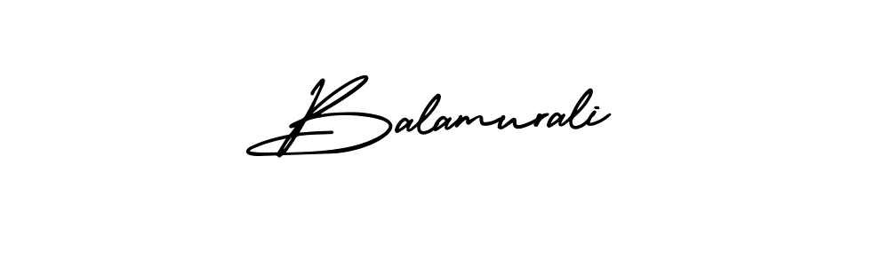 You should practise on your own different ways (AmerikaSignatureDemo-Regular) to write your name (Balamurali) in signature. don't let someone else do it for you. Balamurali signature style 3 images and pictures png