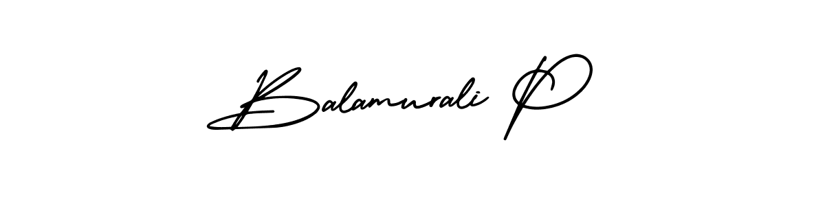 Balamurali P stylish signature style. Best Handwritten Sign (AmerikaSignatureDemo-Regular) for my name. Handwritten Signature Collection Ideas for my name Balamurali P. Balamurali P signature style 3 images and pictures png