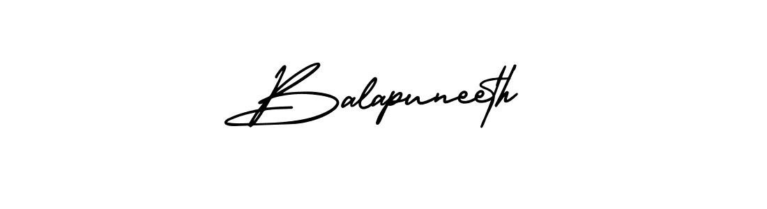 AmerikaSignatureDemo-Regular is a professional signature style that is perfect for those who want to add a touch of class to their signature. It is also a great choice for those who want to make their signature more unique. Get Balapuneeth name to fancy signature for free. Balapuneeth signature style 3 images and pictures png