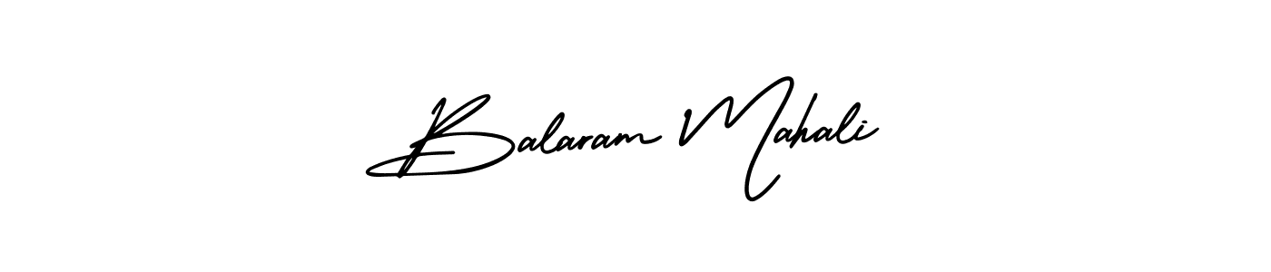 How to make Balaram Mahali name signature. Use AmerikaSignatureDemo-Regular style for creating short signs online. This is the latest handwritten sign. Balaram Mahali signature style 3 images and pictures png