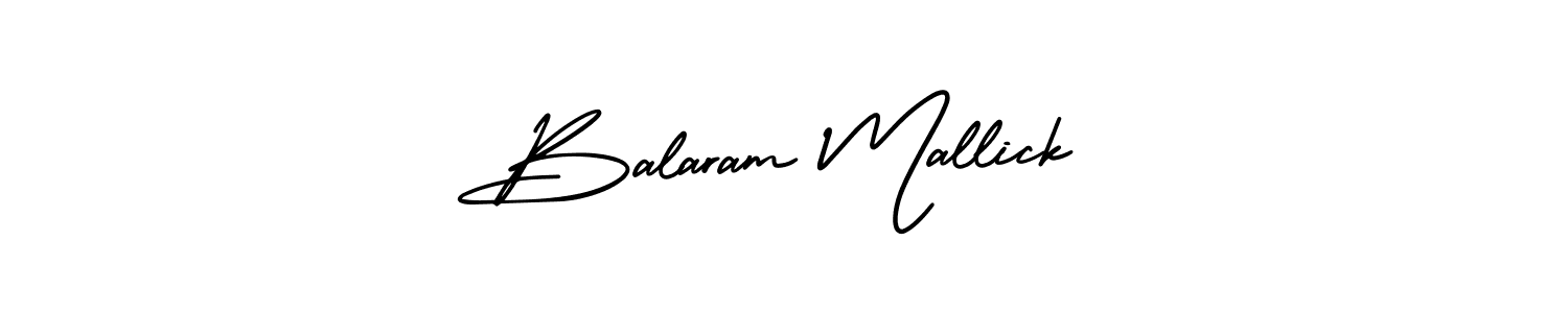 Use a signature maker to create a handwritten signature online. With this signature software, you can design (AmerikaSignatureDemo-Regular) your own signature for name Balaram Mallick. Balaram Mallick signature style 3 images and pictures png